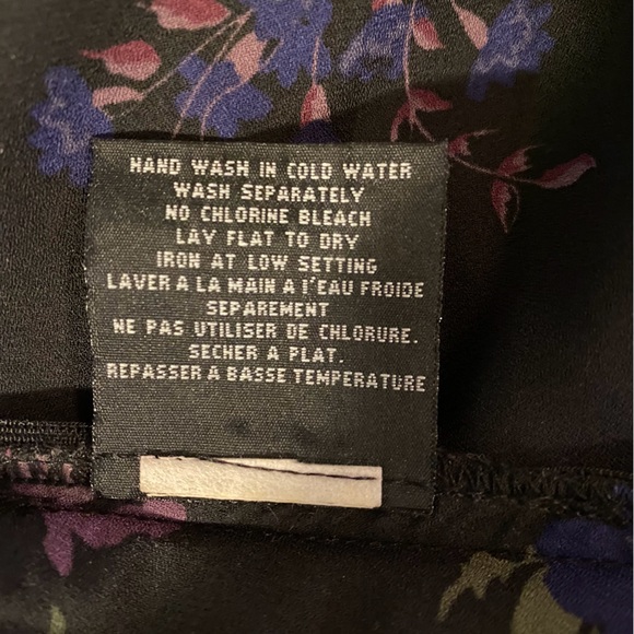 Jean Airoldi Black Floral Sleeveless Top - Picture 10 of 11